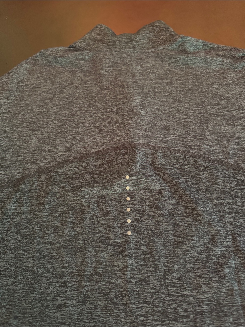 Nike Heather Gray Quarter-Zip Performance Top - Picture 7 of 8